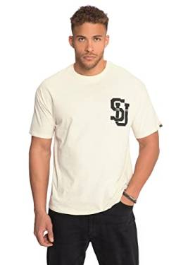 STHUGE Herren, Oversize, Brustprint T-Shirt, Taupe, XL von STHUGE