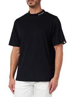 STHUGE Herren, hoher Kragen T-Shirt, schwarz, XXL von STHUGE