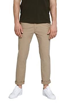 STHUGE Herren Heren Modern Fit Chinohose, Beige, 36 EU von STHUGE