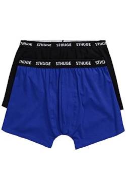 STHUGE Herren Mens Mid, 2 Pack, solid Pants, royal blau, 6XL Größen von STHUGE
