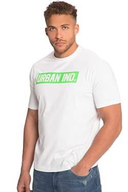 STHUGE Herren Raglan Neon Print T-Shirt, schneeweiß, 8X-Large von STHUGE