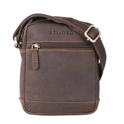 STILORD 'Björn' Kleine Herren Tasche aus Echtleder Umhängetasche für Männer Moderne Crossbody Bag für Freizeit Festival City Vintage Taschen aus Leder von STILORD