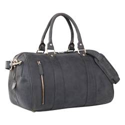 STILORD 'Keanu' Leder Weekender Herren kleine Vintage Reisetasche zum Umhängen Handgepäck Reisegepäck in Kabinengröße echtes Rindsleder von STILORD