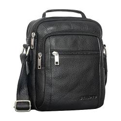 STILORD 'Lucky' Umhängetasche Herren Klein Leder Handtasche Männer Ledertasche Crossbody Bag Vintage Ledertasche Echtleder, Farbe:schwarz von STILORD