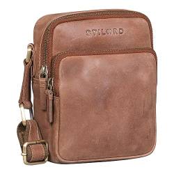 STILORD 'Maxi' Umhängetasche Herren Leder Kleine Crossbody Bag Elegante Schultertasche für Freizeit Outdoor Herrentasche aus hochwertigem Echtleder, Farbe:Messina - braun von STILORD