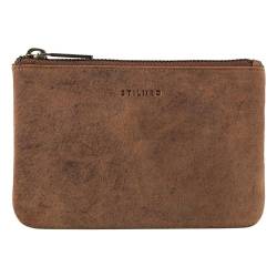 STILORD 'Samy' Kartentasche Leder Kartenetui Vintage Ledermäppchen ideal als Geldbörse Kreditkartenetui Schlüsseletui Organizer Reise Etui für Herren Damen Echtleder von STILORD