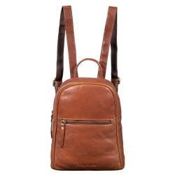 STILORD 'Scarlett' Vintage Rucksack Damen Klein Leder Rucksackhandtasche Lederrucksack für iPad & 10.1 Zoll Tablet Handtasche City Ausgehen Shopping Daypack, Farbe:texas - braun von STILORD