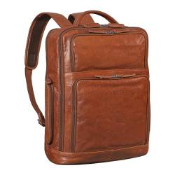 STILORD großer Business-Rucksack aus Leder braun - Vintage Tages-Rucksack - Echtleder Herrenrucksack mit Laptopfach 15 Zoll DIN A4 'Jayden' von STILORD