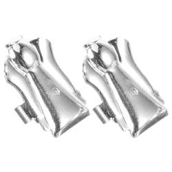 STOBOK 2 Stück Ohrring-Verschlüsse Ohrheber Damen Dekorativer Ohrschmuck Verstellbare Ohrring-Verschlüsse Silber von STOBOK