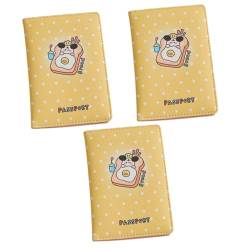 STOBOK 3st Kartenhalter Reisetaschen Pässe Reisepass-geldbörse Für Frauen Auf Reisen Mann Geldbörse Herrenhandtasche Für Männer Koreanische Version Aufbewahrungstasche Pu-Leder Student von STOBOK