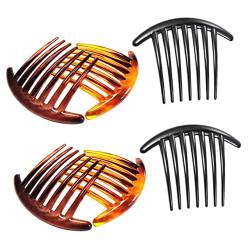 STOBOK 6st Kamm Mit Sieben Zähnen Hochzeitszubehör Entwirrender Kamm Hair Accessories Franzose Werkzeug Frisierkämme Französischer Kamm Afro Kamm Afro Comb Plastik Braut Haar Curling-tool von STOBOK