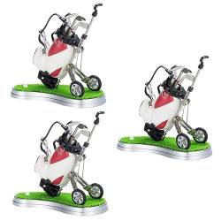 STOBOK Stifte 3st Sport Für Männer Golftasche Miniatur Stiftbehälter Souvenirs Golf-Kugelschreiber-Uhr Schreibtisch Für Männer Taschenorganisator Vater Stifthalter Mäppchen von STOBOK