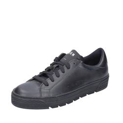 STOKTON Damen-Sneaker aus schwarzem Leder, Schwarz , 37 EU von STOKTON