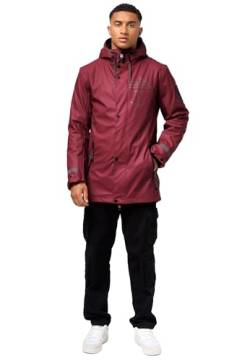 STONE HARBOUR Herren Regenjacke wasserdichte Regen Jacke B741 [B741-Tami-Granit-Rot-Gr.L] von STONE HARBOUR