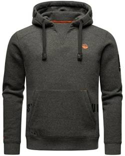 STONE HARBOUR Herren Sweat Sweatshirt Kapuzen Pullover Hoodie Longsleeve Funny Finch, Farbe:Dark Grey Melange, Größe:M 48 von STONE HARBOUR