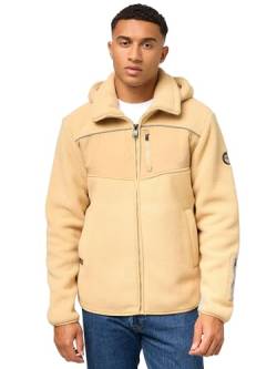 STONE HARBOUR Herren Übergangsjacke leichte Fleecejacke kurz mit Abnehmbarer Kapuze Illian Sand Gr. XXL von STONE HARBOUR