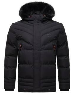 STONE HARBOUR Herren Winter Jacke Outdoor Parka Steppjacke warm gefüttert Romaan (DE/NL/SE/PL, Alphanumerisch, XL, Regular, Regular, Schwarz) von STONE HARBOUR