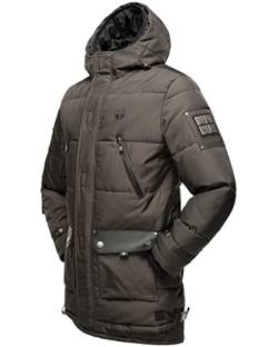 STONE HARBOUR Herren Winter Jacke Wintermantel Parka warm gefüttert Tahaa Anthracite Gr. L von STONE HARBOUR