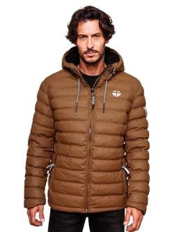 STONE HARBOUR Herren warme Winter Steppjacke Zaharoo Tobacco Gr. S von STONE HARBOUR