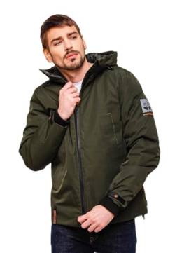 STONE HARBOUR Herren wasserdichte Winterjacke Parka Jacke B732 [B732 - Olive - Größe L - Gr. L] von STONE HARBOUR