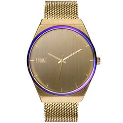 STORM London Cirero, Edelstahlgehäuse, Mesh Armband, 3 bar Wasserdicht, 43mm, 47477 (Gold) von STORM