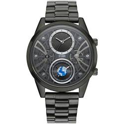 STORM London Globe-X Titanium, Herrenuhr, Dual-Time Funktion, 5 bar Wasserdicht, Edelstahlgehäuse, Mineralglas, 47441/TN von STORM