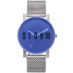 STORM London New Blast Mesh Blue, Armbanduhr, Analoguhr, Unisex, Edelstahlgehäuse, 3 bar Wasserdicht, Mineralglas, 47456/B von STORM