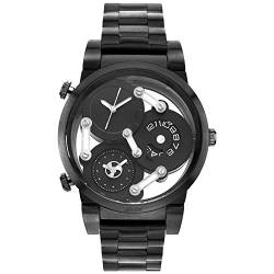 Storm Herren-Armbanduhr Tri-Mez Slate Edelstahl schwarz 3 Zeitzonen analog Quarz 47236/SL von STORM