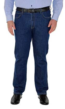 STORMSRIVER Jeans Herren 5-Pocket Jeanshose mit Dehnbund „Maxim“ Stretch Regular FIT in Großen Größen 60 – 72 & 30 – 36 Übergrößen Untersetzte Größen Kurzgrößen Big Size Fashion (35, Dark Stone) von STORMSRIVER