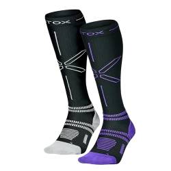 STOX Energy Socks | Laufsocken für Damen | Premium Kompressionssocken | Laufsocken | Feuchtigkeitsableitung | Verhindert Verletzungen & Muskelschmerzen von STOX Energy Socks