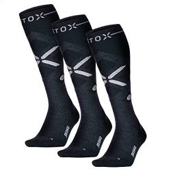 STOX Energy Socks | Skisocken für Damen | Premium Kompressionssocken | Skistrümpfe aus Merinowolle | Keine kalten Füße | Kein Krampf | Snowboard Socken von STOX Energy Socks