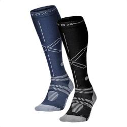 STOX Energy Socks | Sportsocken für Herren | Premium Kompressionssocken | Vermeide Verletzungen und Muskelbeschwerden | Schnellere Erholung | Weniger müde Beine | Extra Komfort | Gepolsterter Verse von STOX Energy Socks