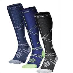 STOX Energy Socks | Sportsocken für Herren | Premium Kompressionssocken | Vermeide Verletzungen und Muskelbeschwerden | Schnellere Erholung | Weniger müde Beine | Extra Komfort | Gepolsterter Verse von STOX Energy Socks