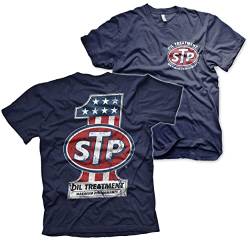 STP Offizielles Lizenzprodukt American No. 1 Herren T-Shirt (Marineblau), X-Large von STP
