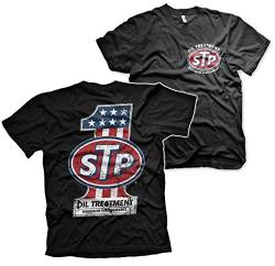 STP Offizielles Lizenzprodukt American No. 1 Herren T-Shirt (Schwarz), XX-Large von STP