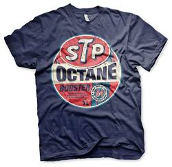 STP Offizielles Lizenzprodukt Octane Booster Herren T-Shirt (Marineblau), Large von STP