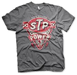 STP Offizielles Lizenzprodukt Power Herren T-Shirt (Dark Grau), X-Large von STP