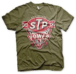STP Offizielles Lizenzprodukt Power Herren T-Shirt (Olive), X-Large von STP
