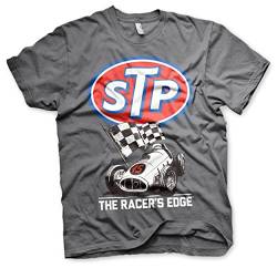 STP Offizielles Lizenzprodukt Retro Racer Herren T-Shirt (Dunkelgrau), X-Large von STP