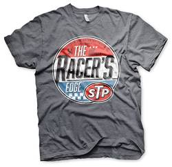 STP Offizielles Lizenzprodukt The Racer's Edge Herren T-Shirt (Dunkel-Heather), X-Large von STP