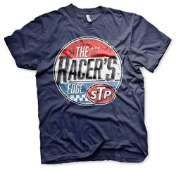 STP Offizielles Lizenzprodukt The Racer's Edge Herren T-Shirt (Marineblau), Large von STP