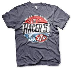 STP Offizielles Lizenzprodukt The Racer's Edge Herren T-Shirt (Marineblau-Heather), Large von STP