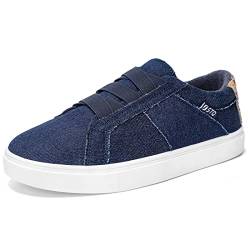 STQ Damen Sneakers Slip on Canvas Comfort Schuhe Navy EU39 von STQ