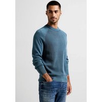 STREET ONE MEN Rundhalspullover mit Markenlabel am Arm von STREET ONE MEN