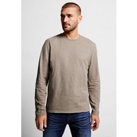 STREET ONE MEN Rundhalsshirt in Unifarbe von STREET ONE MEN