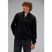 STREET ONE MEN Stehkragenpullover aus reiner Baumwolle von STREET ONE MEN