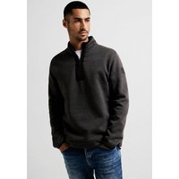 STREET ONE MEN Sweatshirt mit Logobadge auf dem Arm von STREET ONE MEN