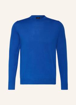 Strokesman's Pullover Aus Merinowolle blau von STROKESMAN'S