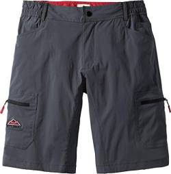 STUBAI Herren Funktionsshorts in Anthrazit, sportliche Shorts für Männer, Kurze Outdoor-Hose, Bermuda, Freizeithose, Herrenbekleidung, Gr. 48-60 von STUBAI