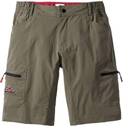 STUBAI Herren Funktionsshorts in Khaki, sportliche Shorts für Männer, Kurze Outdoor-Hose, Bermuda, Freizeithose, Herrenbekleidung, Gr. 48-60 von STUBAI